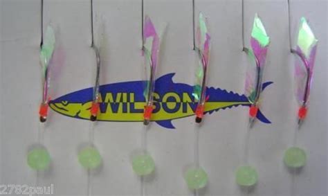 Wilson Bait Jigs Fishing Rig Hook Size 8 And 10 Bulk 6pc Surecatch