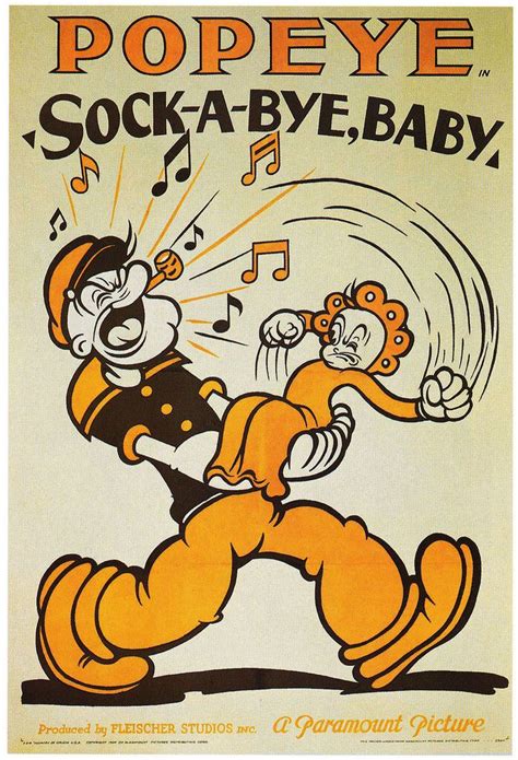 Popeye Old Poster Cartoon Posters Vintage Cartoon Popeye