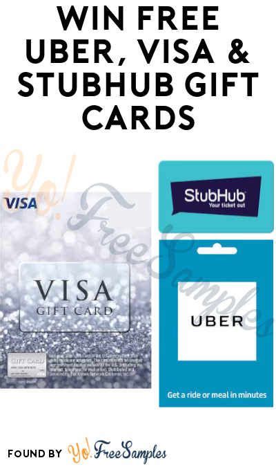 You can use them for getting car rides anywhere in the supported 700 cities around redeeming process your uber gift card code. Enter Daily: Win FREE Uber, Visa & StubHub Gift Cards in Newport Instant Wins (Ages 21 & Older ...