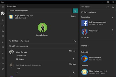 Microsoft Brings New Social Features To Xbox App On Windows 10
