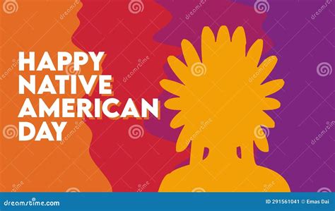 happy native american day united states of america stock illustration illustration of text