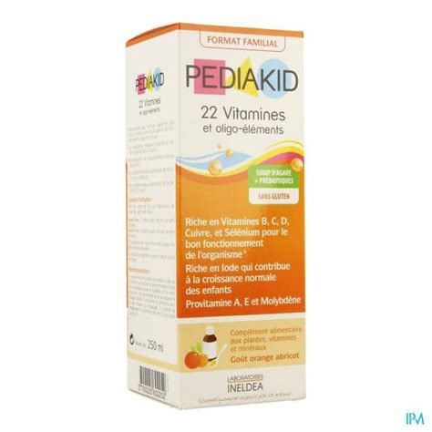 Pediakid 22 Vitamines Oligo Element Sol Buv 250ml Pharmazone