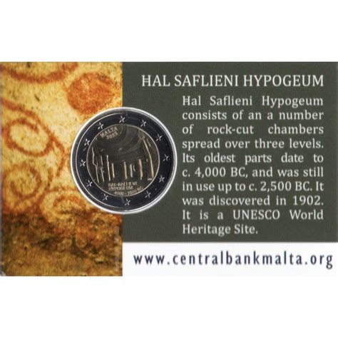Malta Euro Hal Saflieni Hypogeum Temples Coincard