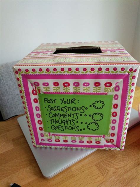 Trying A Suggestion Box For My Classroom Suggestion Box Diy Box