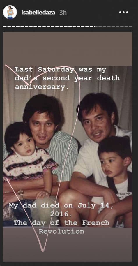 Her father would have been 67 years old had he not passed away on july 14, 2016. Isabelle Daza introduces son 'Baltieboo' to the world