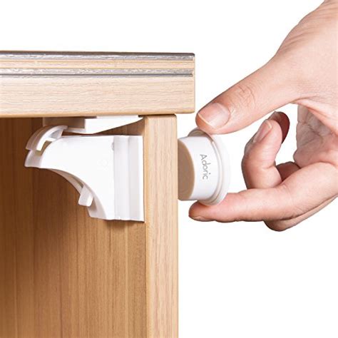 The best child proof cabinet locks come in a variety of styles, but they're some magnetic locks need to be screwed into cabinets, while others are installed with adhesive. Adoric Baby Safety Magnetic Cabinet Locks - 6 Locks+2 Keys ...