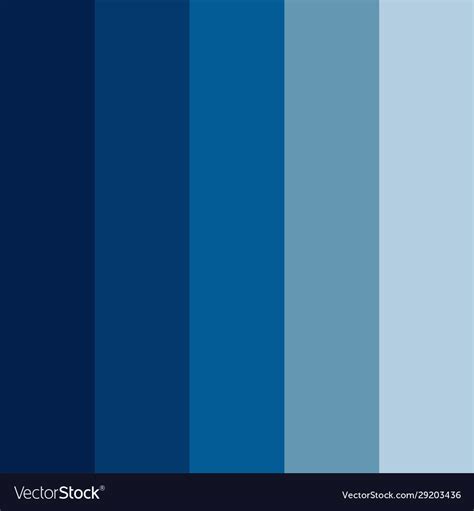 Blue Color Palette Royalty Free Vector Image Vectorstock