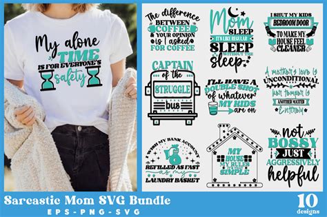 Sarcastic Mom Svg Bundle Graphic By Graphic Home · Creative Fabrica