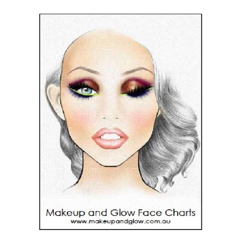 Makeup And Glow Original Face Charts Makeup And Glow