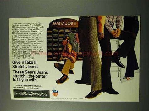 1972 Sears Give N Take Ii Stretch Jeans Ad Da0196