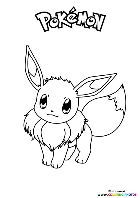 Pokemon Eevee Colouring Pages Free Printable Templates