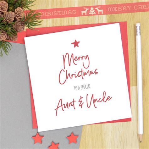 Aunt And Uncle Christmas Card By Pink And Turquoise