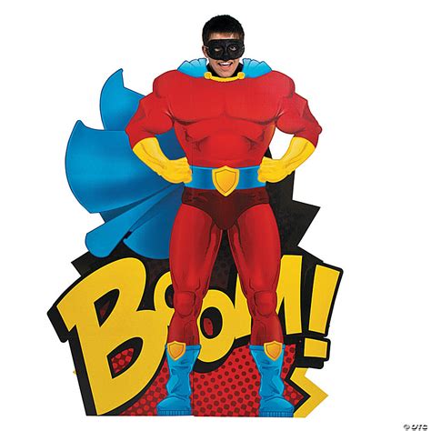 Superhero Photo Life Size Cardboard Cutout Stand Up Oriental Trading