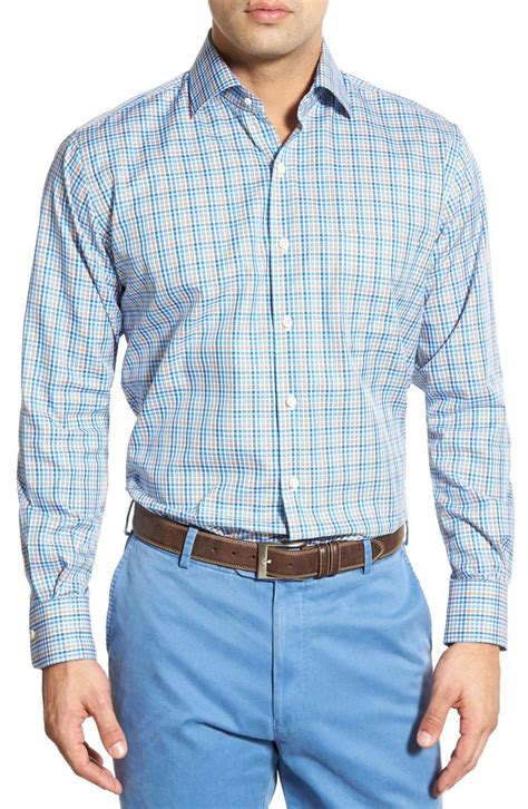 Peter Millar Regular Fit Plaid Sport Shirt Nordstrom