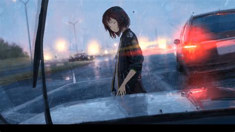 The Girl In The Rain Anime Wallpaper Wallpaper Top