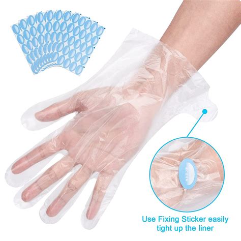 200 pcs paraffin wax bath liners hands and feet disposable plastic hand foot gloves and booties