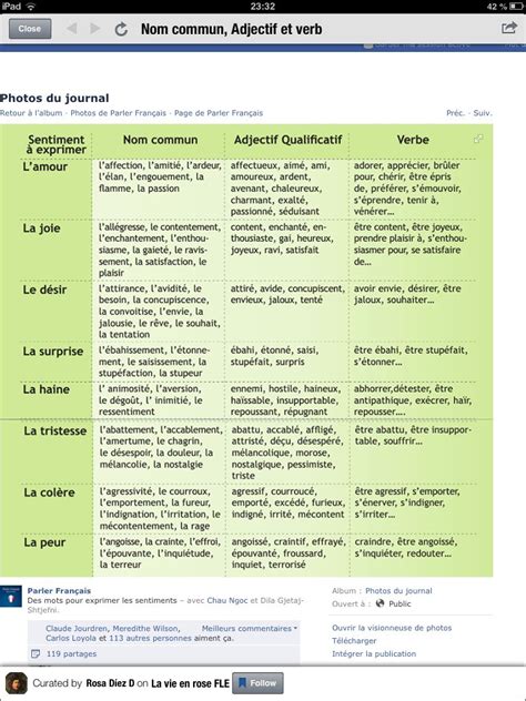 Les Sentiments Education Bienveillante Vocabulaire Français Vocabulaire