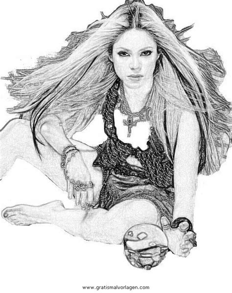 Dibujo Para Colorear Shakira Dibujos Para Colorear Kulturaupice