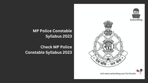 Mp Police Constable Syllabus