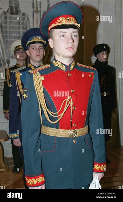 A New Russian Military Uniform Show At The General Staff Of The Stock