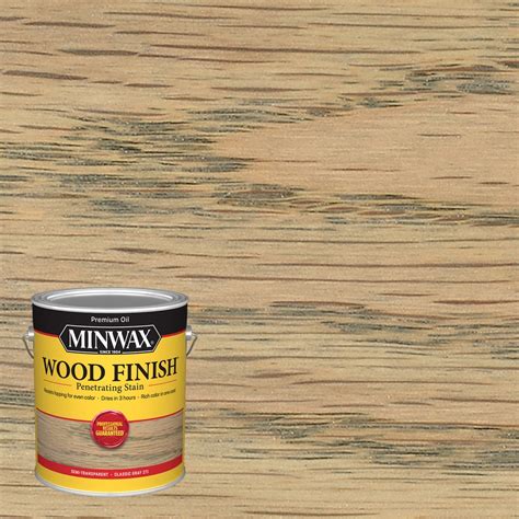 Minwax Wood Finish Satin Classic Gray Oil Based Interior Stain Actual