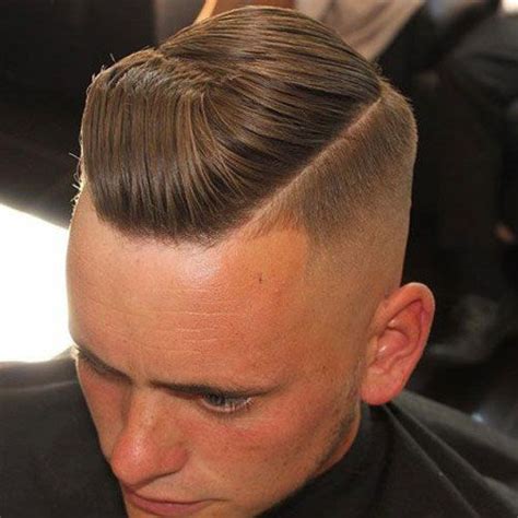 Shaved Sides With Comb Over Mens Medium Length Hairstyles Cool