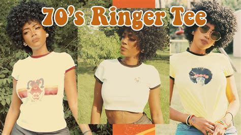 Diy 1970s Ringer Graphic Tee Vintage Fashion Youtube