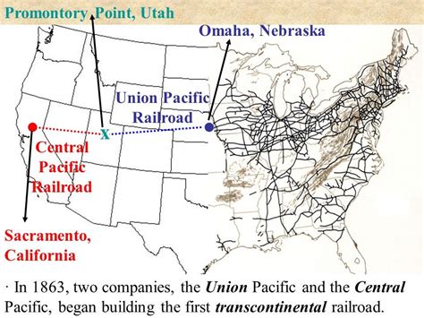 Central Pacific Railroad Route Map