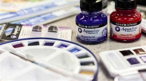 Daler Rowney Aquafine Watercolour Range Youtube