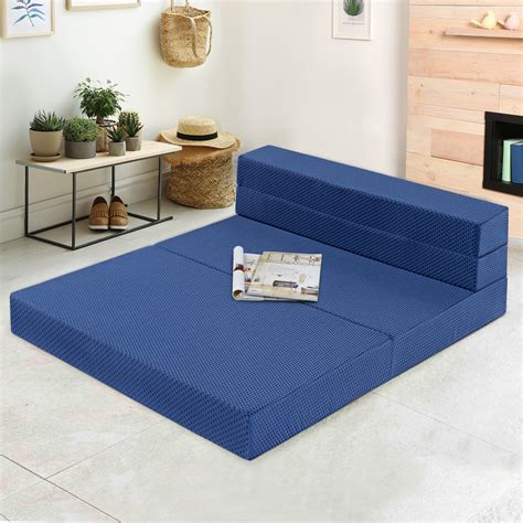 Granrest 4 Gel Memory Foam Tri Fold Mattress Sofa Bed