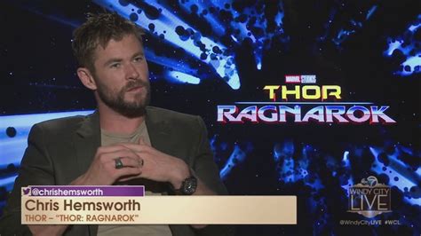 Chris Hemsworth Talks Thor Ragnarok Abc7 Chicago