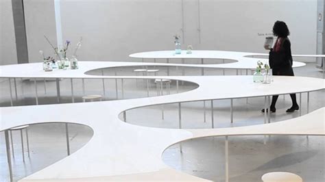 Communal Cloud Table Work Surface Swirls Through The Room Designs
