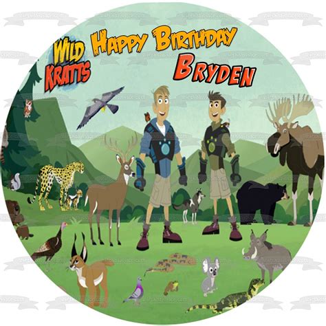 Wild Kratts Birthday Places Edible Cake Toppers Rice Paper How To