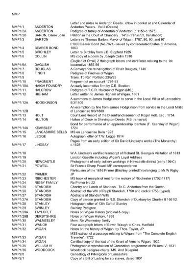 Link To Scanned List The National Archives