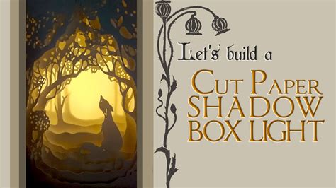 3d Paper Cutwork Shadow Box Tutorial Youtube