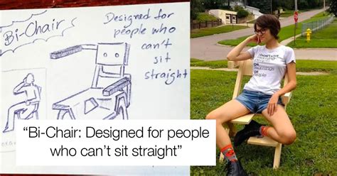 Dad Builds A Bi Chair For His Bisexual Daughter Which Is Designed