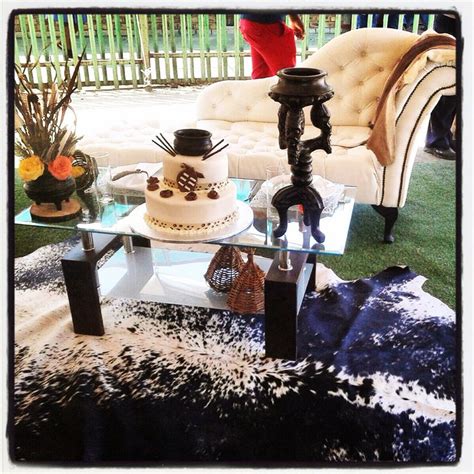 Traditional African wedding centerpieces and decor. www.facebook.com