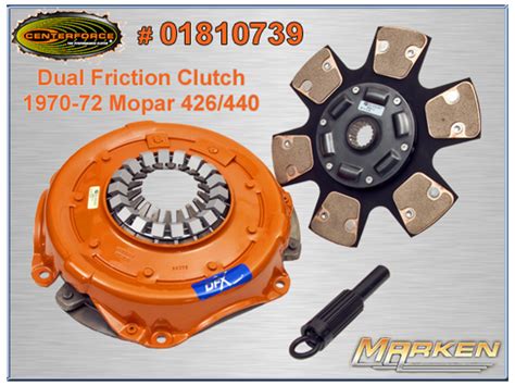 Centerforce Dfx Clutch For 1970 1972 Dodge And Plymouth 426 And 440 V8