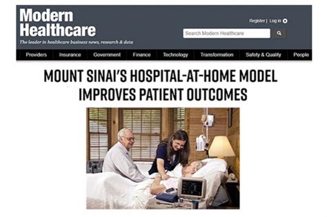 Modern Healthcare Mount Sinais Hospital At Home Model Improves