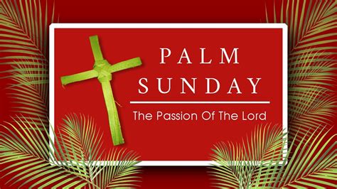 Saturday Evening Mass Palm Sunday The Passion Of The Lord Youtube