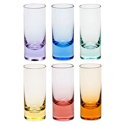 Moser Set Of 6 Multicolor Vodka Glasses Jung Lee Ny