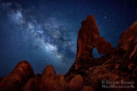 I placed my tripod as low to the ground as i could for better stability. Milky Way Galaxy Over Alabama Hills Pictures | Wild Macro Stock Photography