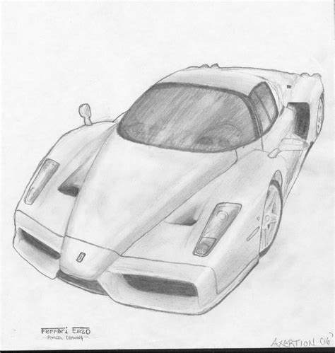 Ferrari Enzo Drawing By Axertion On Deviantart