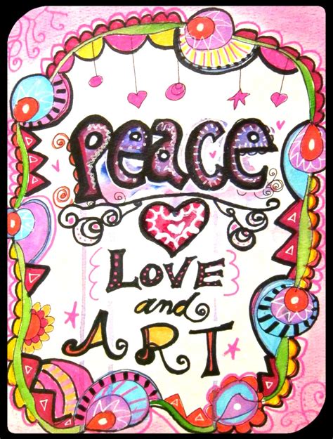 Peace Love And Art Marcia Beckett