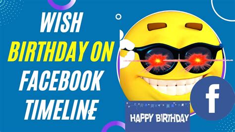 How To Wish Birthday On Facebook Timeline Youtube
