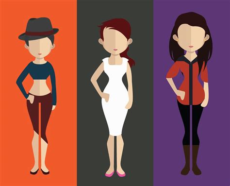 People Avatar With Full Body And Torso Variations 370879 Vector Art At