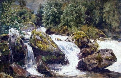 Walter Moras Paintings Google Search Riverbank Waterfall Fountain