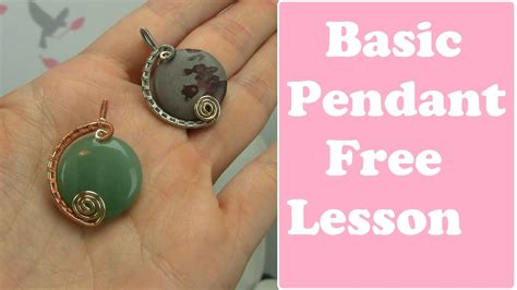 Basic Wire Wrapped Pendant For Beginners Tutorial Demo Wire