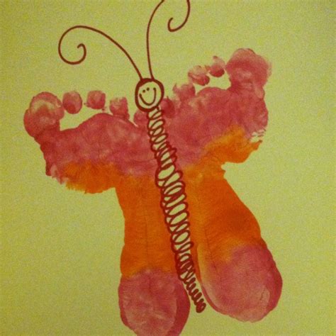 Butterfly Footprints Sooo Adorable Craft Projects For Kids
