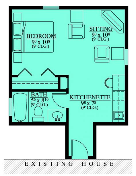 Our 2 master bedroom house plan and guest suite floor plan collection feature private bathrooms and in some case, fireplace, balcony and sitting area. Awesome In Law House Plans #2 Mother In Law Suite Addition ...